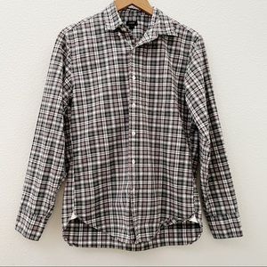 Jcrew plaid casual button down shirt cotton small